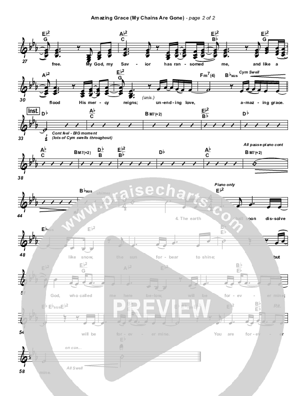 Amazing Grace (My Chains Are Gone) Lead (SAT) (Frank Ralls)