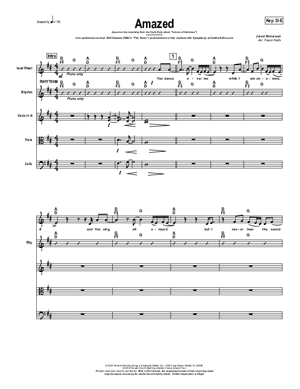 Amazed Conductor's Score (Frank Ralls)