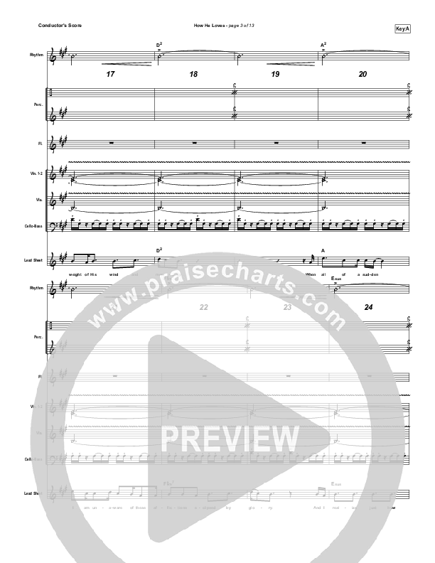 How He Loves Conductor's Score (Frank Ralls)