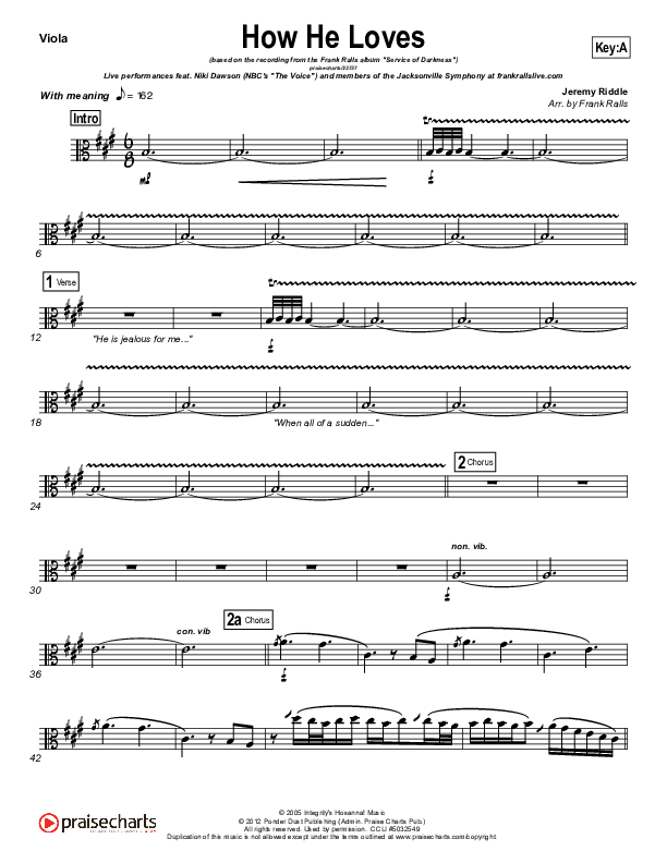 How He Loves Viola (Frank Ralls)