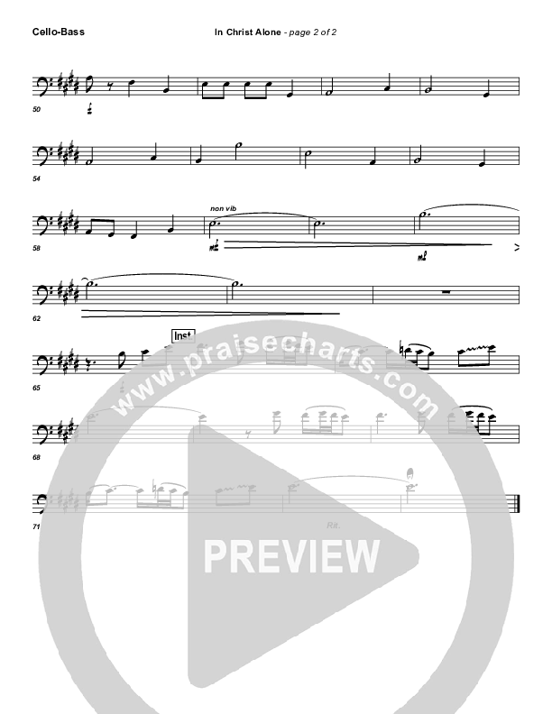 In Christ Alone Cello/Bass (Frank Ralls)