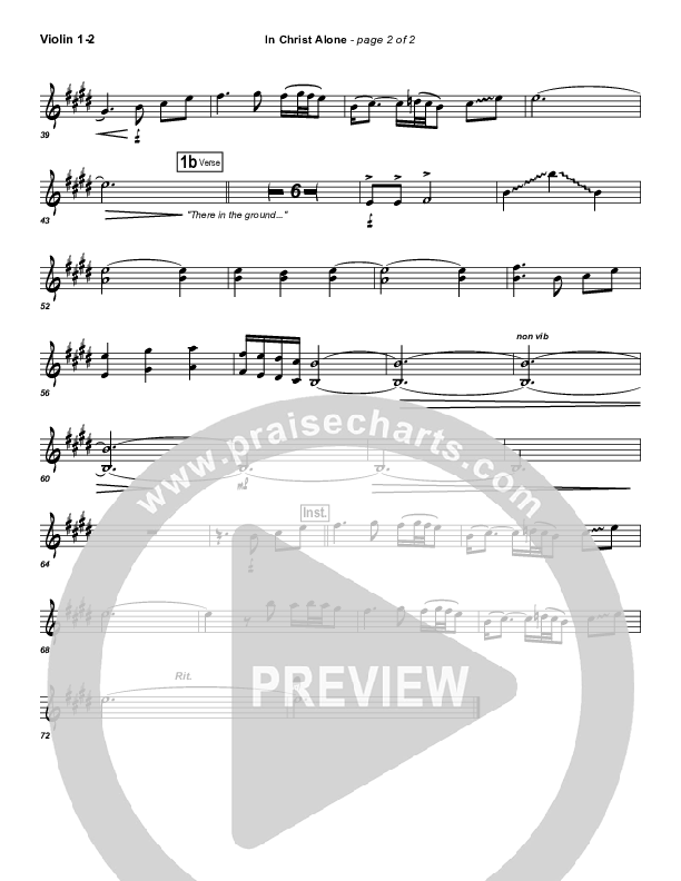 In Christ Alone Violin 1/2 (Frank Ralls)