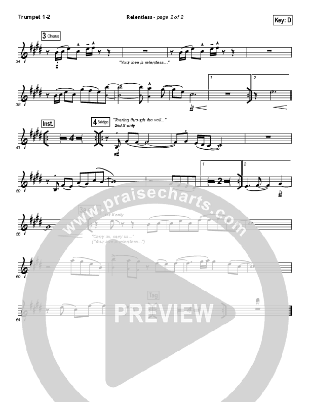 Relentless Trumpet 1,2 (Hillsong UNITED)