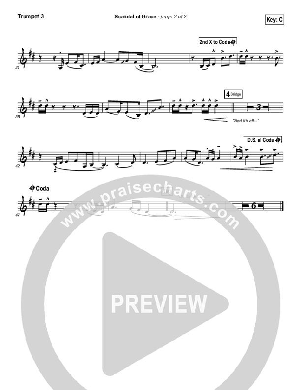 Scandal Of Grace Trumpet 3 (Hillsong UNITED)