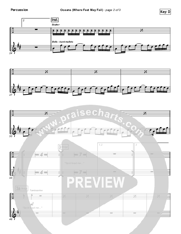 Oceans (Where Feet May Fail) Percussion (Hillsong UNITED / TAYA)