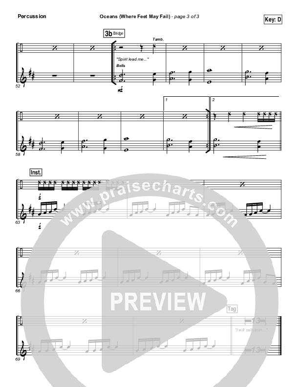 Oceans (Where Feet May Fail) Percussion (Hillsong UNITED / TAYA)