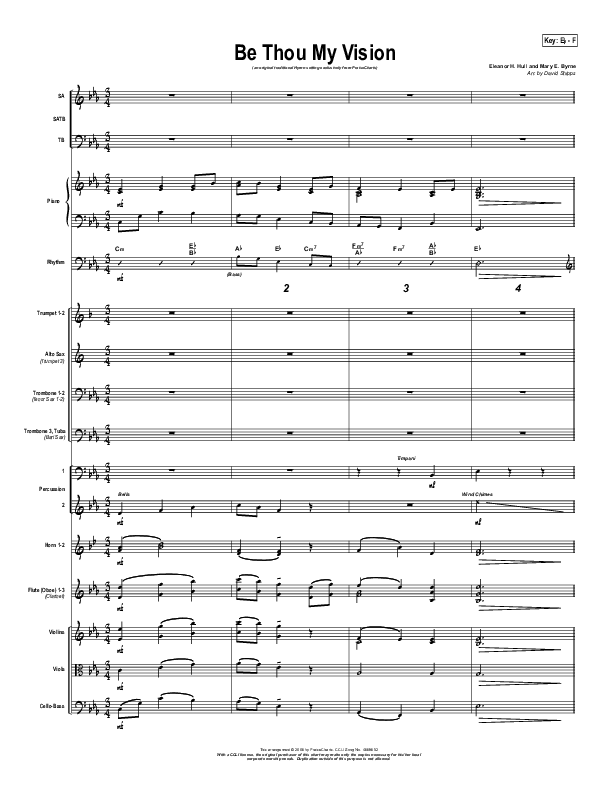Be Thou My Vision Conductor's Score (PraiseCharts / Traditional Hymn)