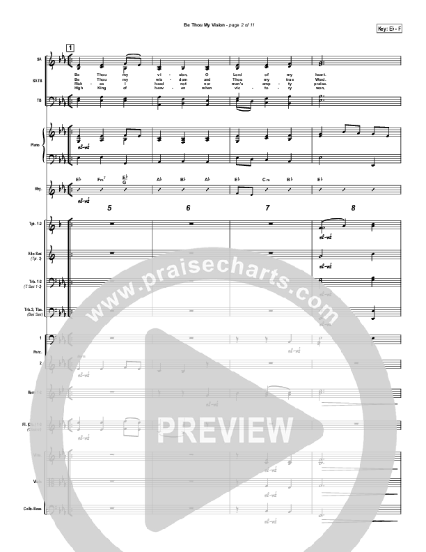 Be Thou My Vision Orchestration (PraiseCharts / Traditional Hymn)