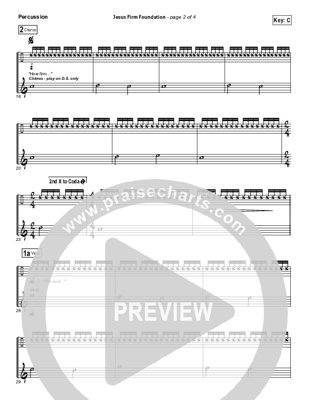 Jesus Firm Foundation Percussion (Mike Donehey / Steven Curtis Chapman)