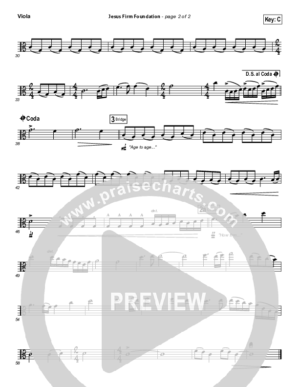 Jesus Firm Foundation Viola (Mike Donehey / Steven Curtis Chapman)