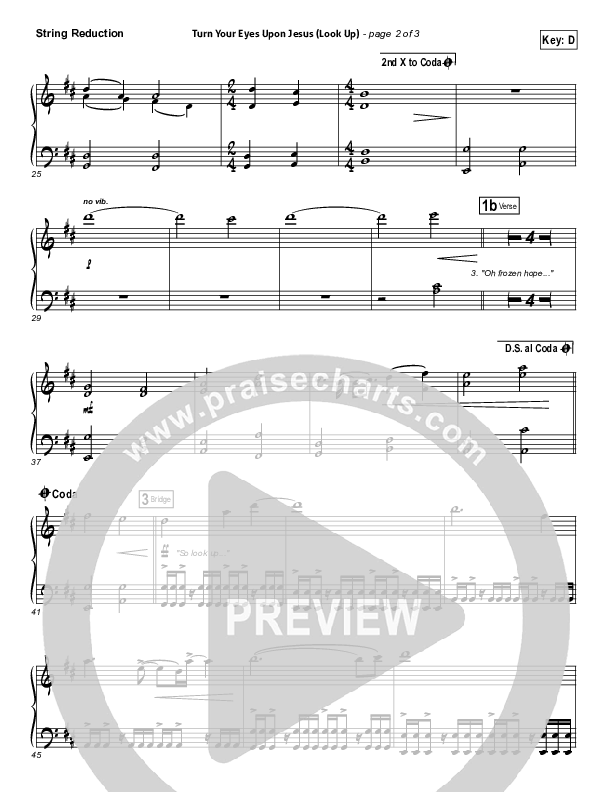 Turn Your Eyes Upon Jesus (Look Up) Synth Strings (Nichole Nordeman)