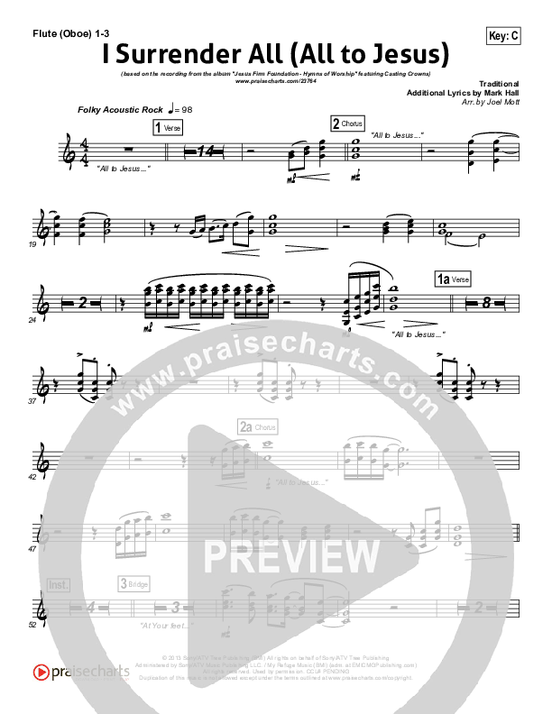 I Surrender (All To Jesus) Wind Pack (Casting Crowns)