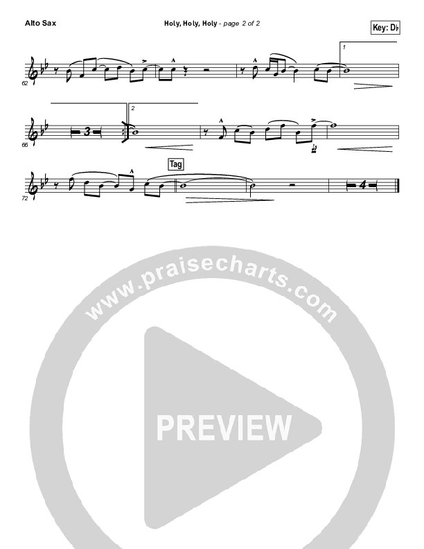 Holy Holy Holy (God With Us) Alto Sax (Matt Maher)