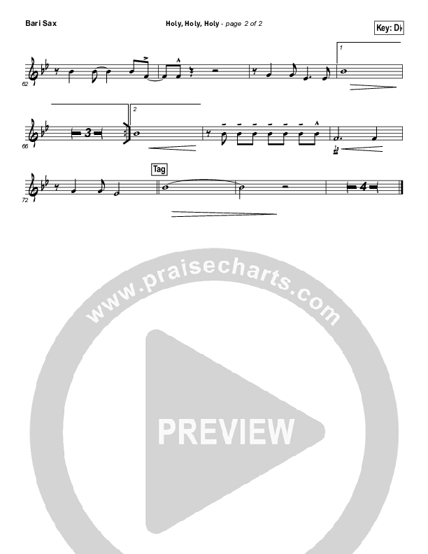 Holy Holy Holy (God With Us) Bari Sax (Matt Maher)