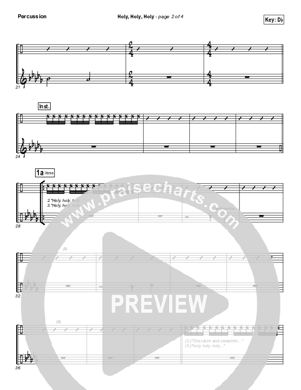 Holy Holy Holy (God With Us) Percussion (Matt Maher)