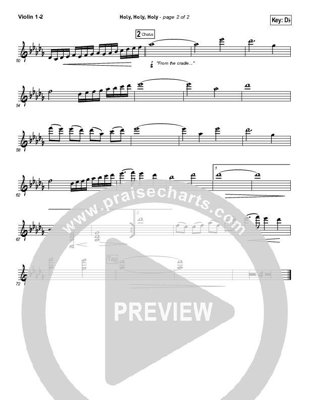 Holy Holy Holy (God With Us) Violin 1/2 (Matt Maher)