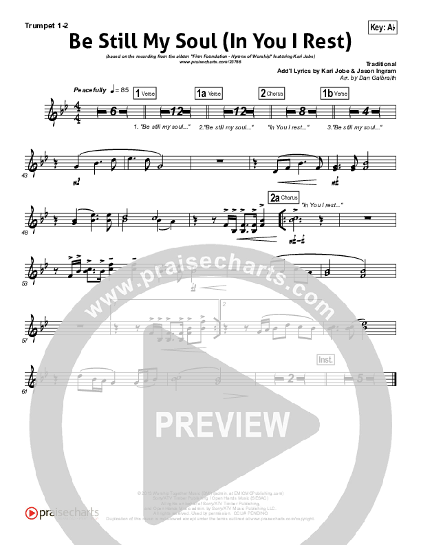 Be Still My Soul (In You I Rest) Brass Pack (Kari Jobe)