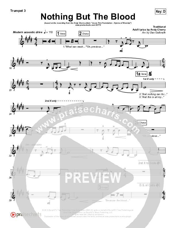 Nothing But The Blood Trumpet 3 (Andy Cherry)