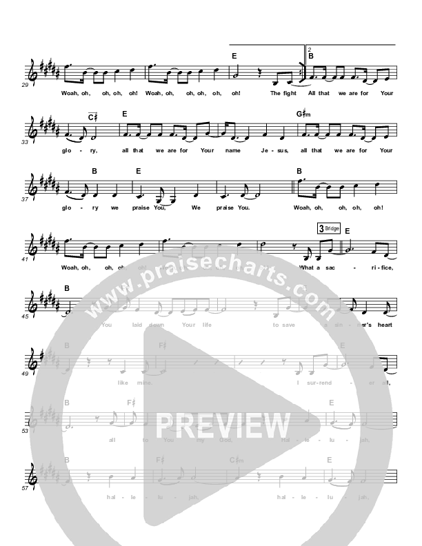 All That We Are Lead Sheet (Darlene Zschech)