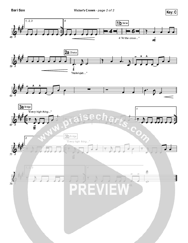 Victor's Crown Bari Sax (Darlene Zschech)