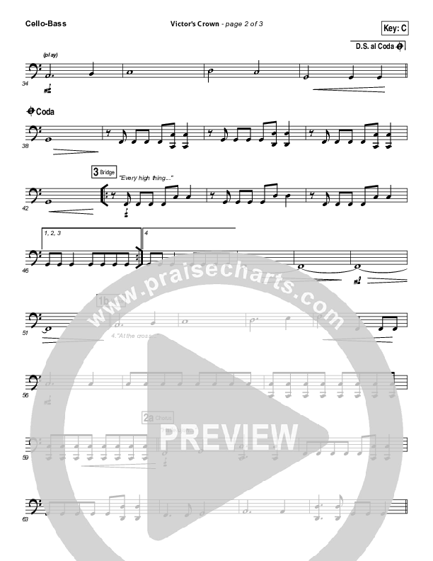 Victor's Crown Cello/Bass (Darlene Zschech)