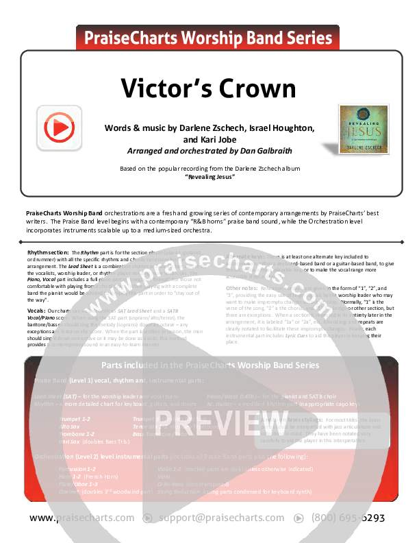 Victor's Crown Orchestration (Darlene Zschech)