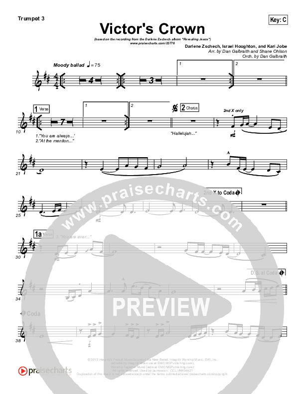 Victor's Crown Trumpet 3 (Darlene Zschech)