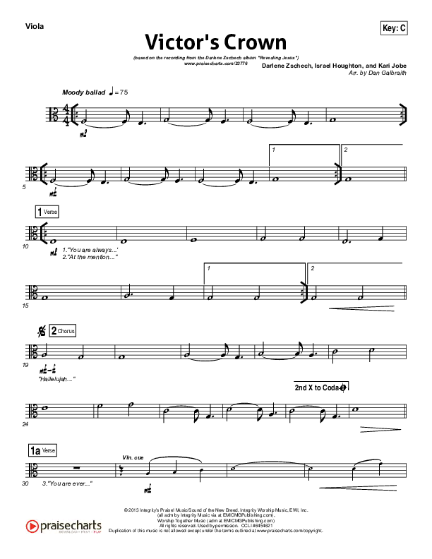 Victor's Crown Viola (Darlene Zschech)
