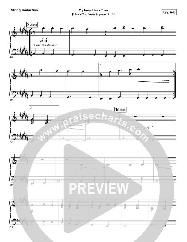 My Jesus I Love Thee (I Love You Jesus) String Pack (Darlene Zschech)
