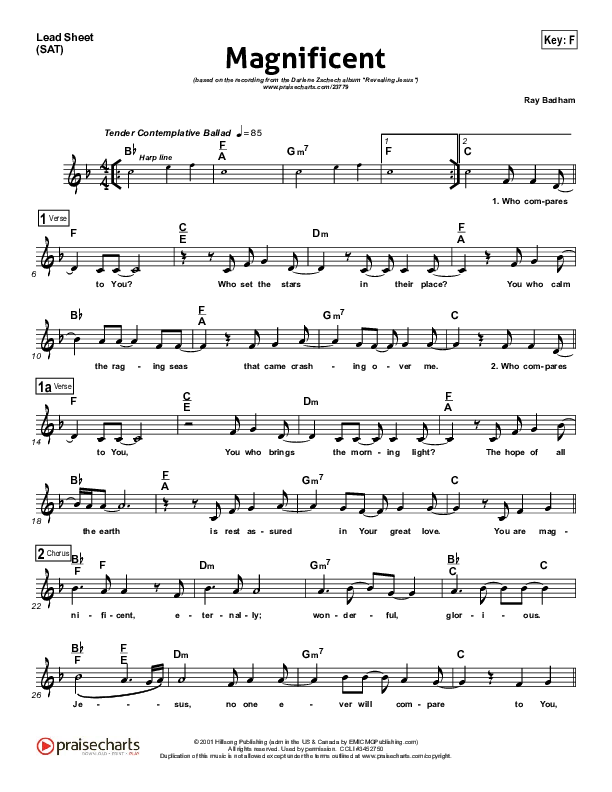 Magnificent Lead (SAT) (Darlene Zschech)