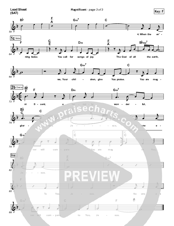 Magnificent Lead (SAT) (Darlene Zschech)