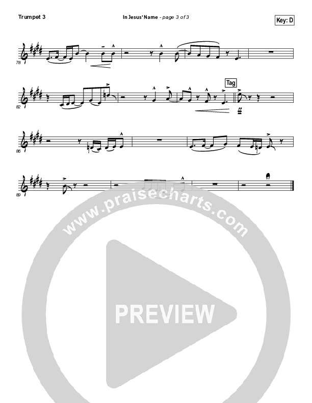 In Jesus' Name Trumpet 3 (Darlene Zschech)