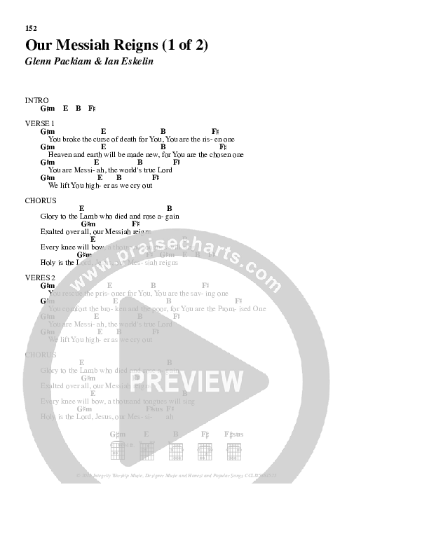 Our Messiah Reigns Chords & Lyrics (Glenn Packiam)