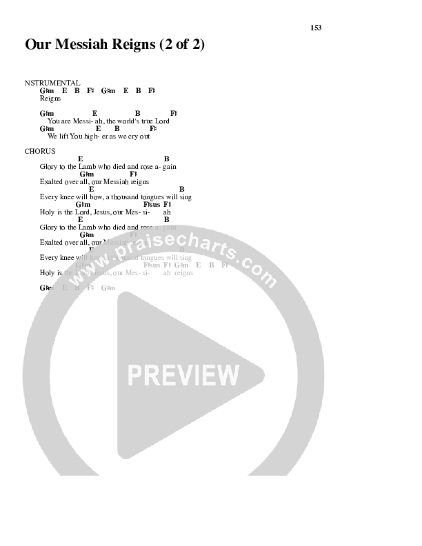 Our Messiah Reigns Chords & Lyrics (Glenn Packiam)