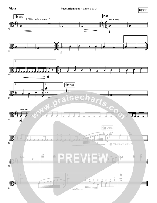 Revelation Song (Live) Viola (Kari Jobe / Passion)