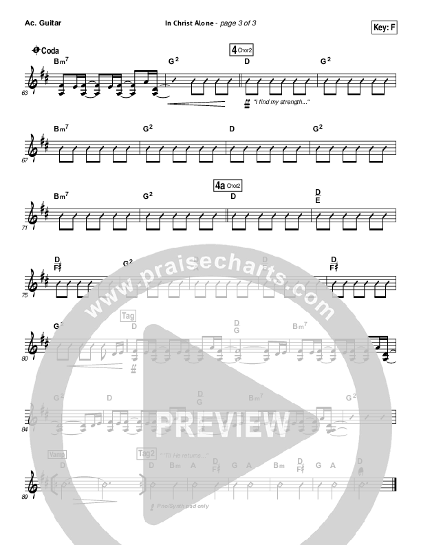 In Christ Alone Acoustic Guitar (Kristian Stanfill / Passion)