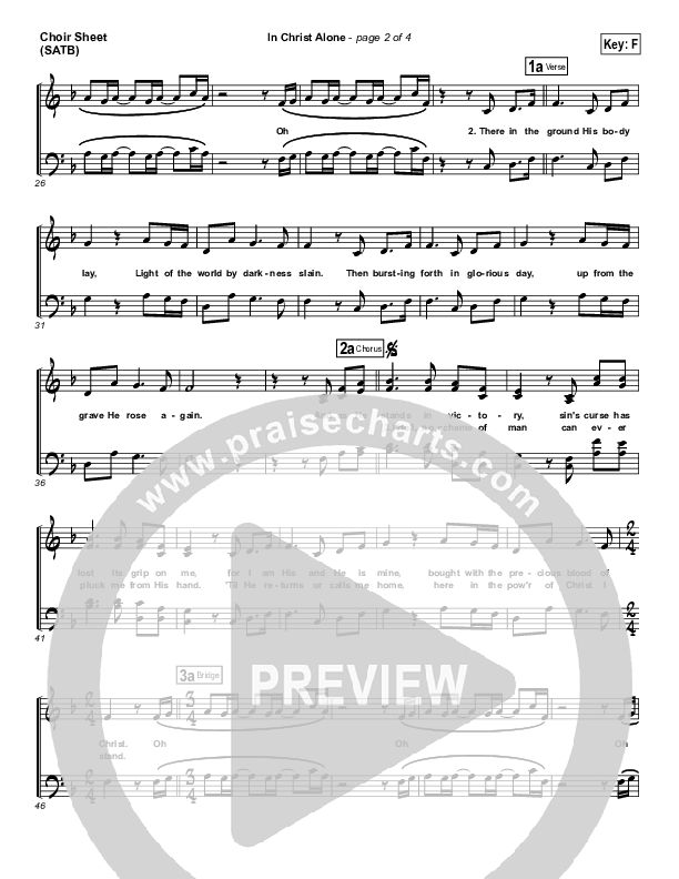 In Christ Alone Choir Vocals (SATB) (Kristian Stanfill / Passion)