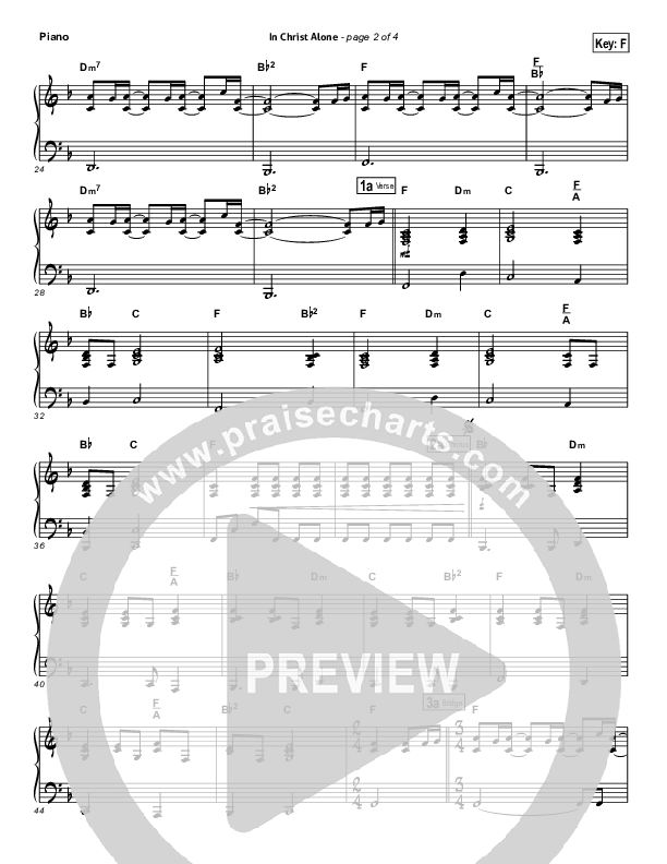 In Christ Alone Piano Sheet (Kristian Stanfill / Passion)