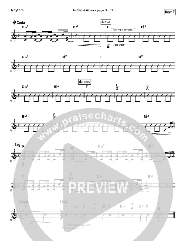 In Christ Alone Rhythm Chart (Kristian Stanfill / Passion)