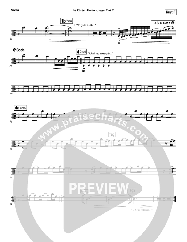 In Christ Alone Viola (Kristian Stanfill / Passion)