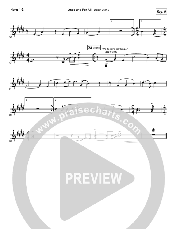 Once And For All Brass Pack (Chris Tomlin / Passion)