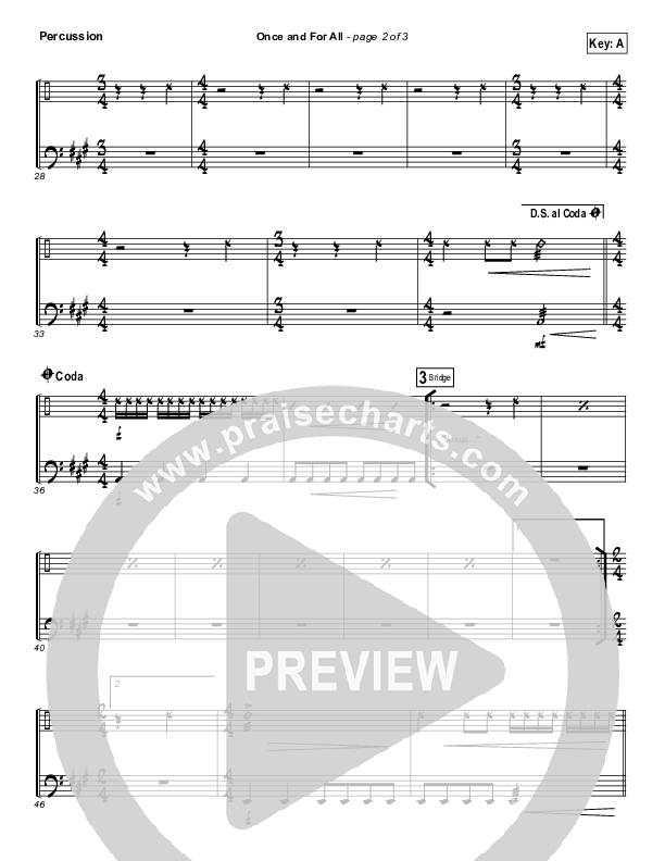 Once And For All Percussion (Chris Tomlin / Passion)