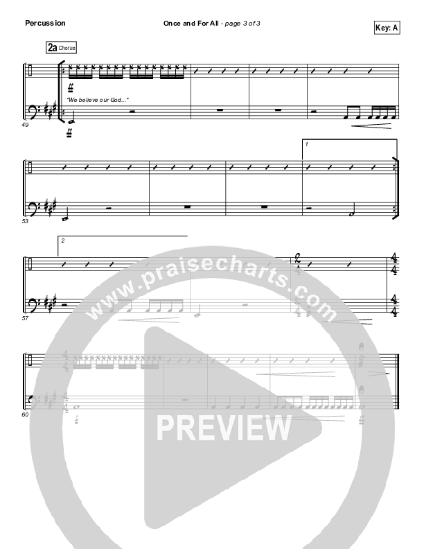 Once And For All Percussion (Chris Tomlin / Passion)