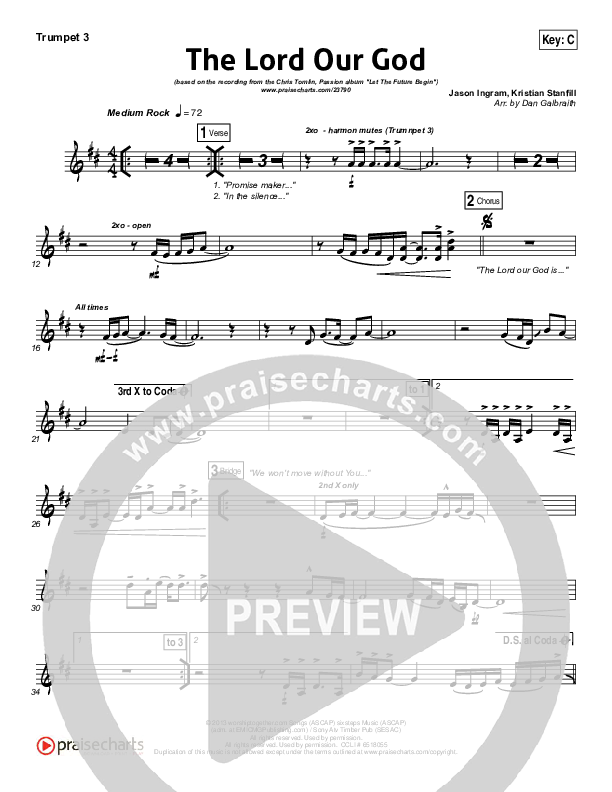 The Lord Our God Trumpet 3 (Kristian Stanfill / Passion)