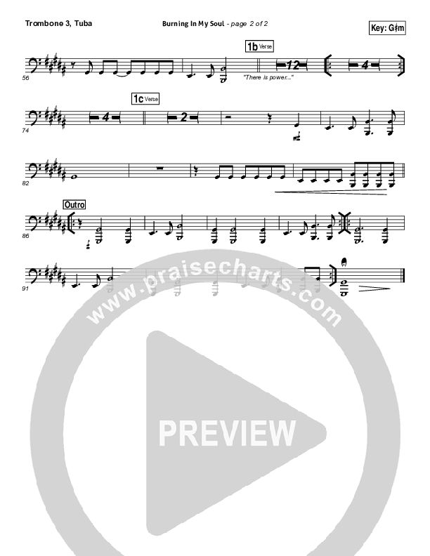 Burning In My Soul Trombone 3/Tuba (Passion / Brett Younker)