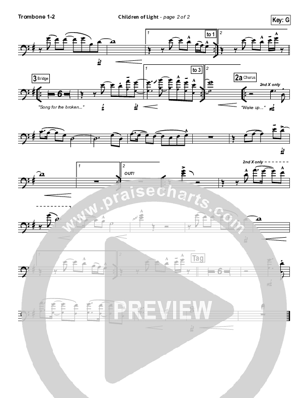 Children Of Light Trombone 1/2 (Kristian Stanfill / Passion)