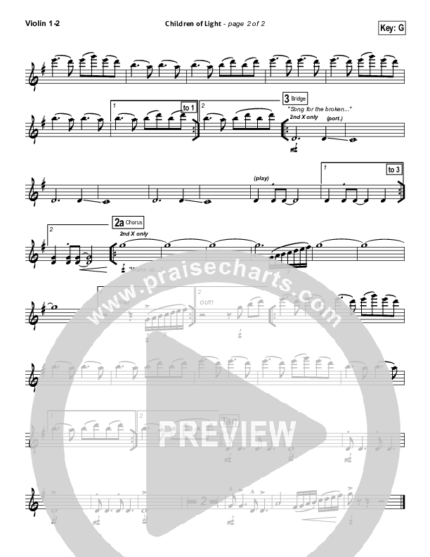 Children Of Light Violin 1/2 (Kristian Stanfill / Passion)