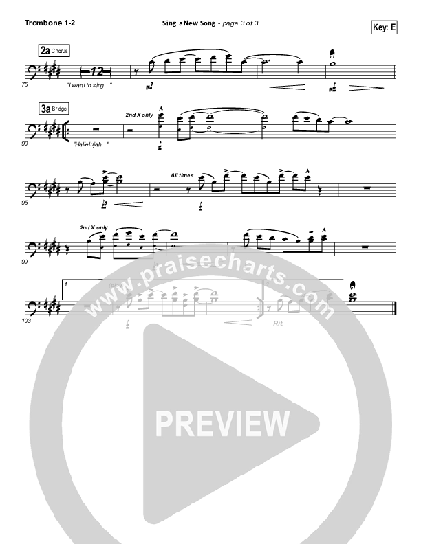 Sing A New Song Trombone 1/2 (BJ Putnam)