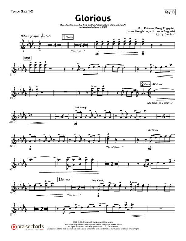 Glorious Tenor Sax 1/2 (BJ Putnam)