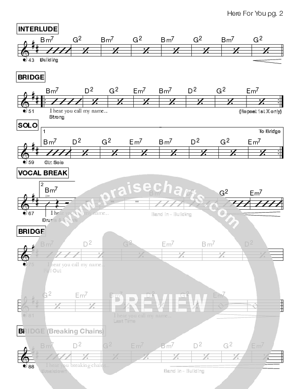 Here For You Rhythm Chart (BJ Putnam)